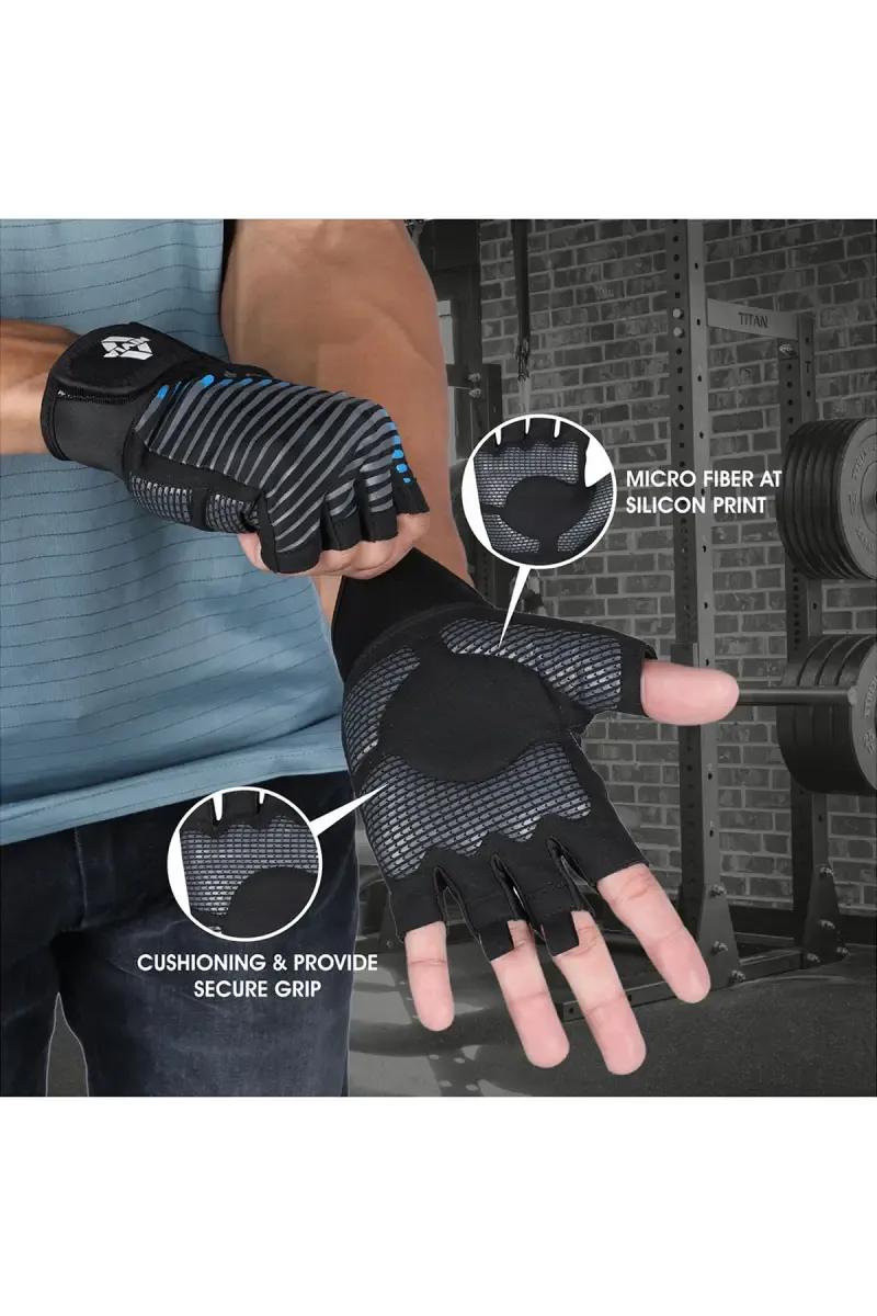 Nivia Tough 2 Unisex Gloves (Blue Pack of 1) - image 2