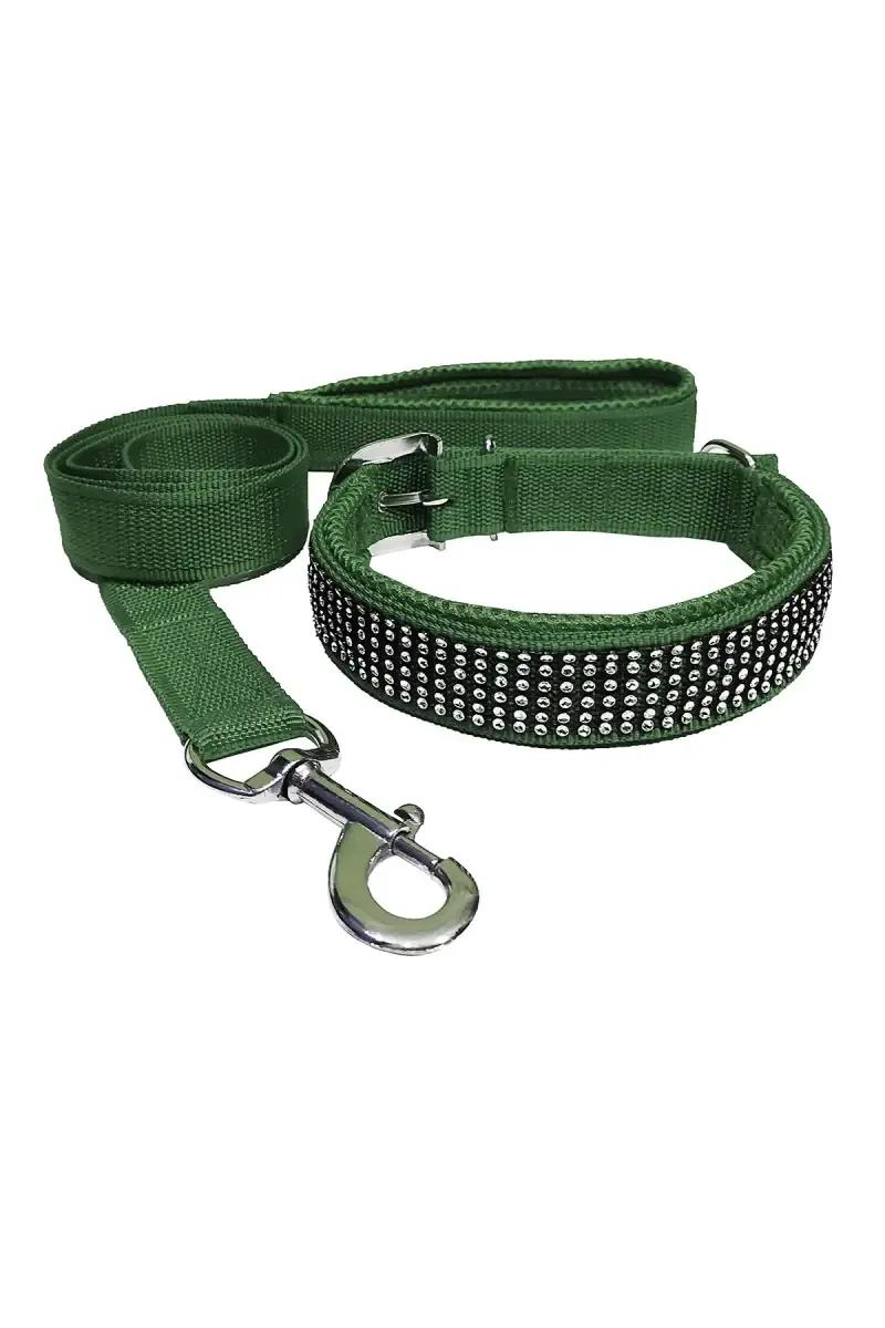 Nylon Mesh Dog Collar & Leash - image 1