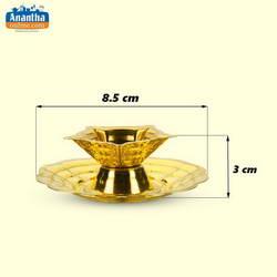 BRASS AGAL FIVE STAR DEEPAM W/PLATE NO.1 - image 3