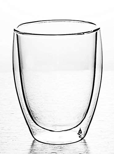 Modern-Depo Double Wall Glass Coffee Mugs – Set of 2 (350ML / 12oz) - image 3