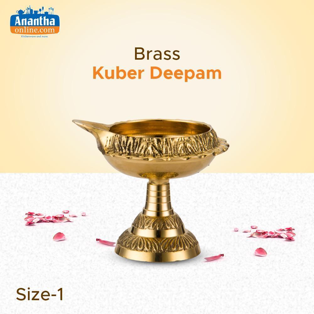 BRASS KUBER DEEPAM W/ STAND NO. 1 - image 1