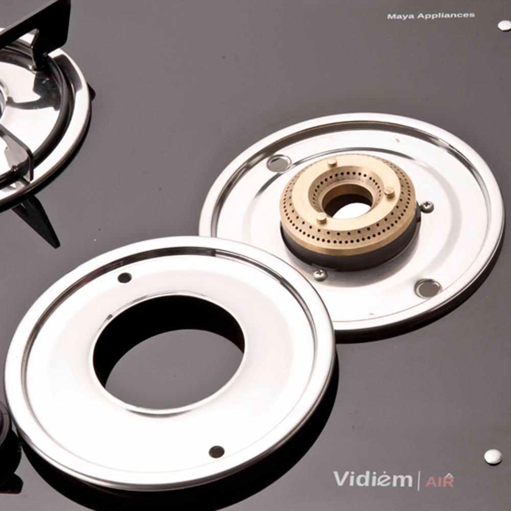 VIDIEM LPG STOVE GLASS TOP 3 BURNER AIR PLUS - image 2