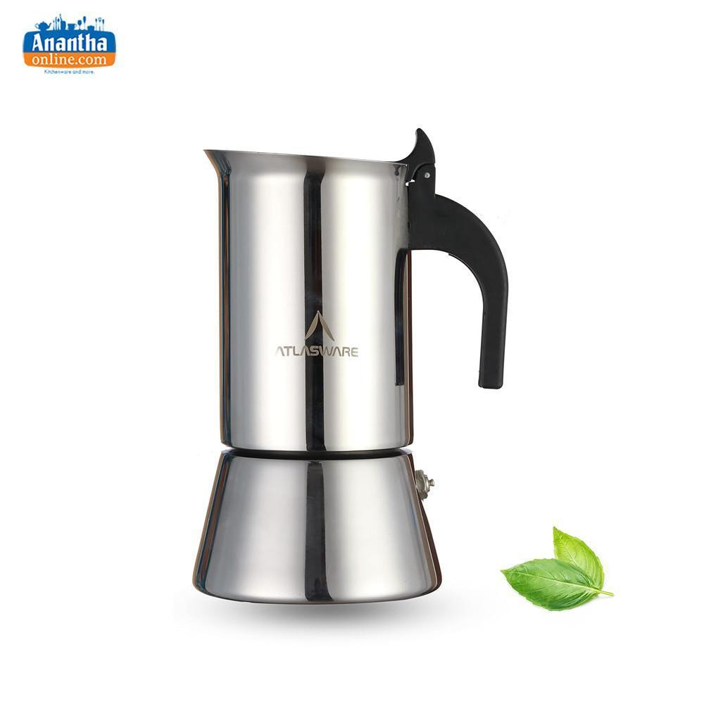 ATLASWARE SS COFFEE MAKER MOCHA 6 CUP - image 3