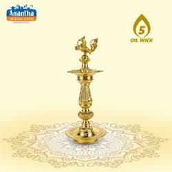 BRASS VILAKKU 6 PATTAI 1.00 ANNAM - image 1