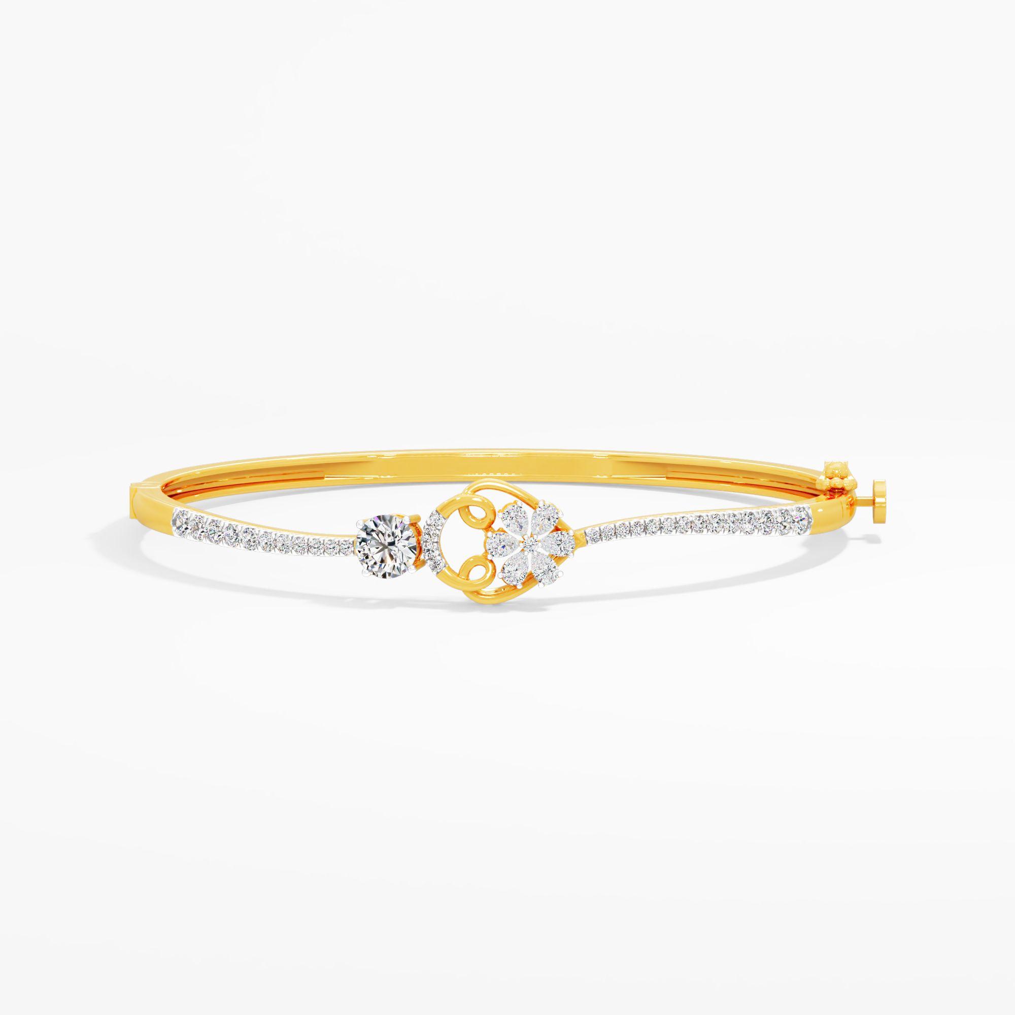 Lyric Solitaire Diamond Bracelet - image 1