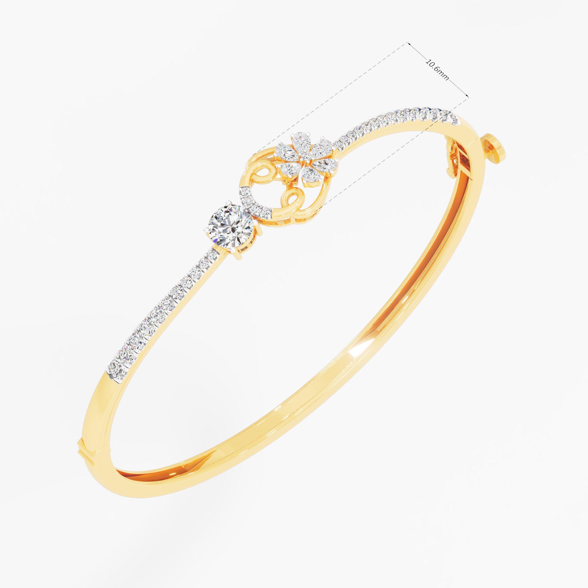 Lyric Solitaire Diamond Bracelet - image 3