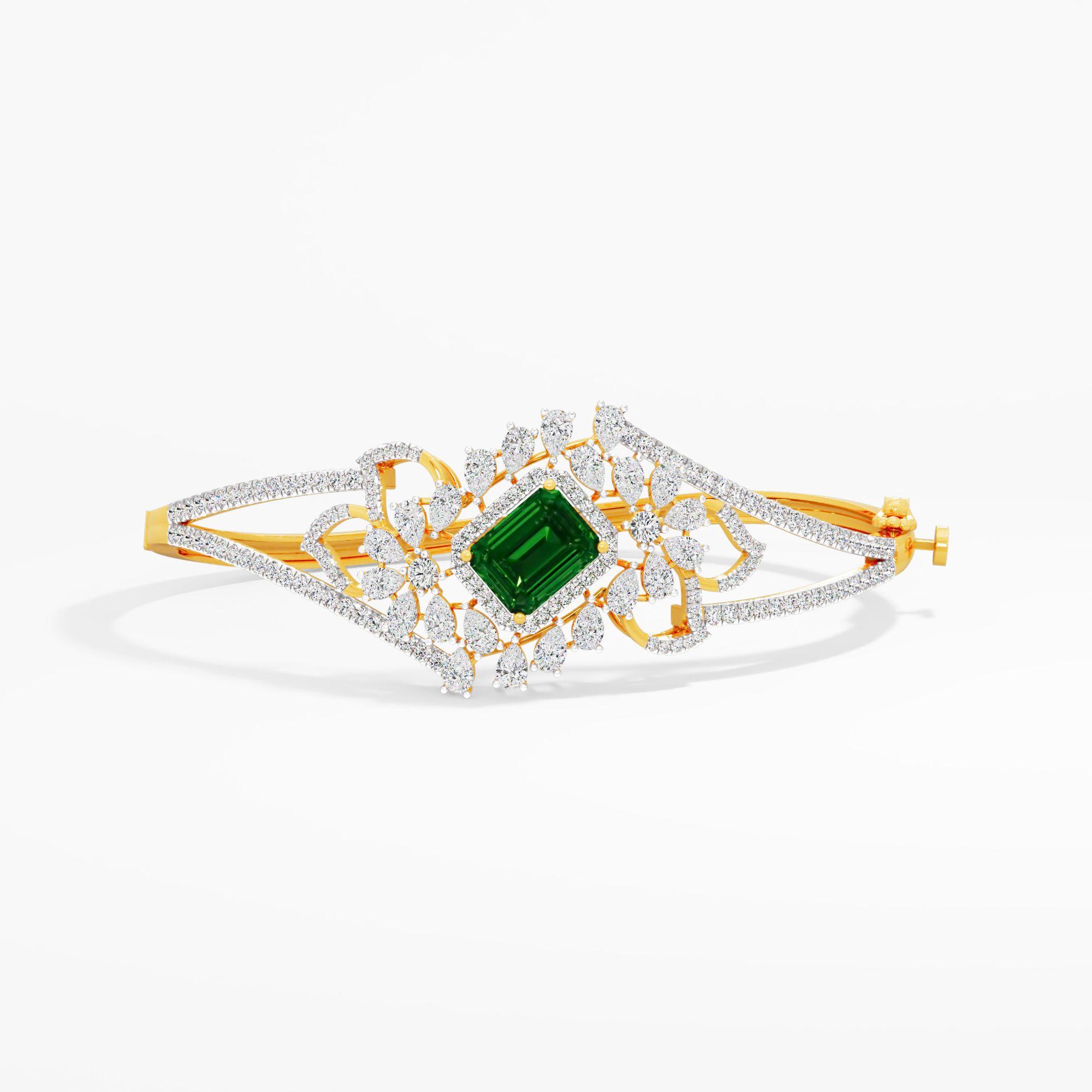 Aaryaa Vintage Crown Bracelet - image 1