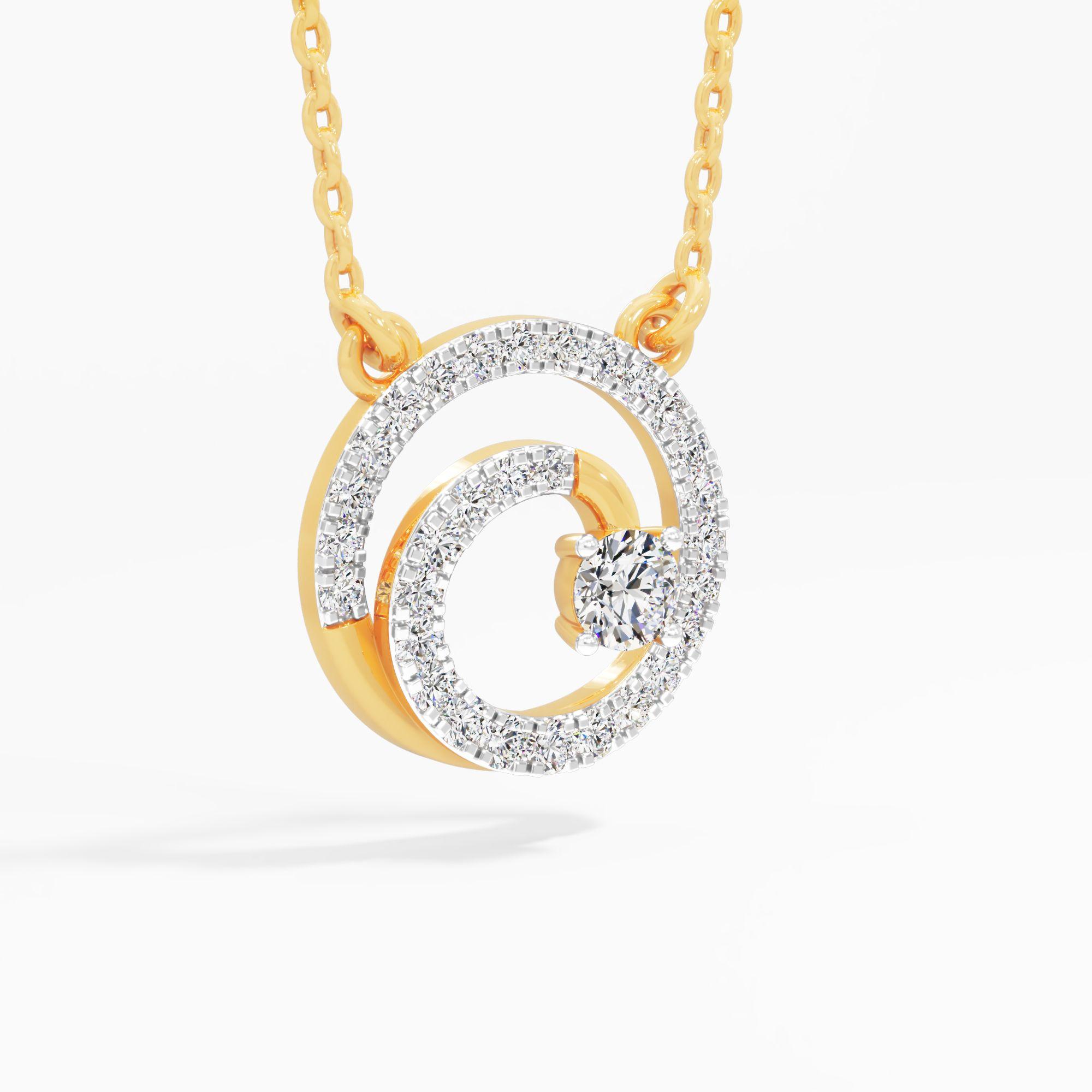 Galaxy Spiral Diamond Pendant - image 1