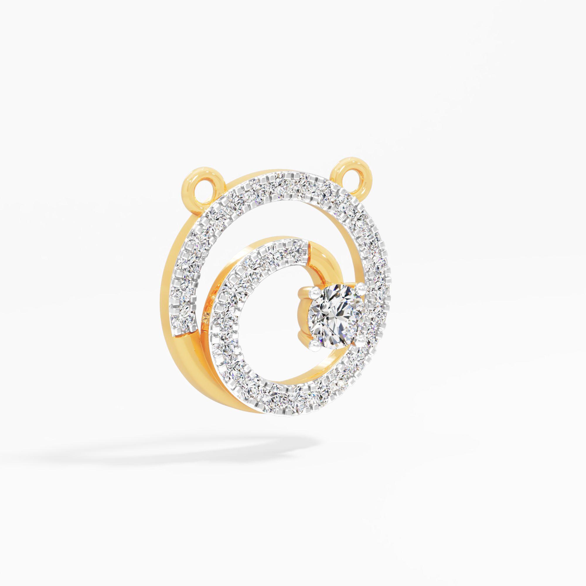 Galaxy Spiral Diamond Pendant - image 4