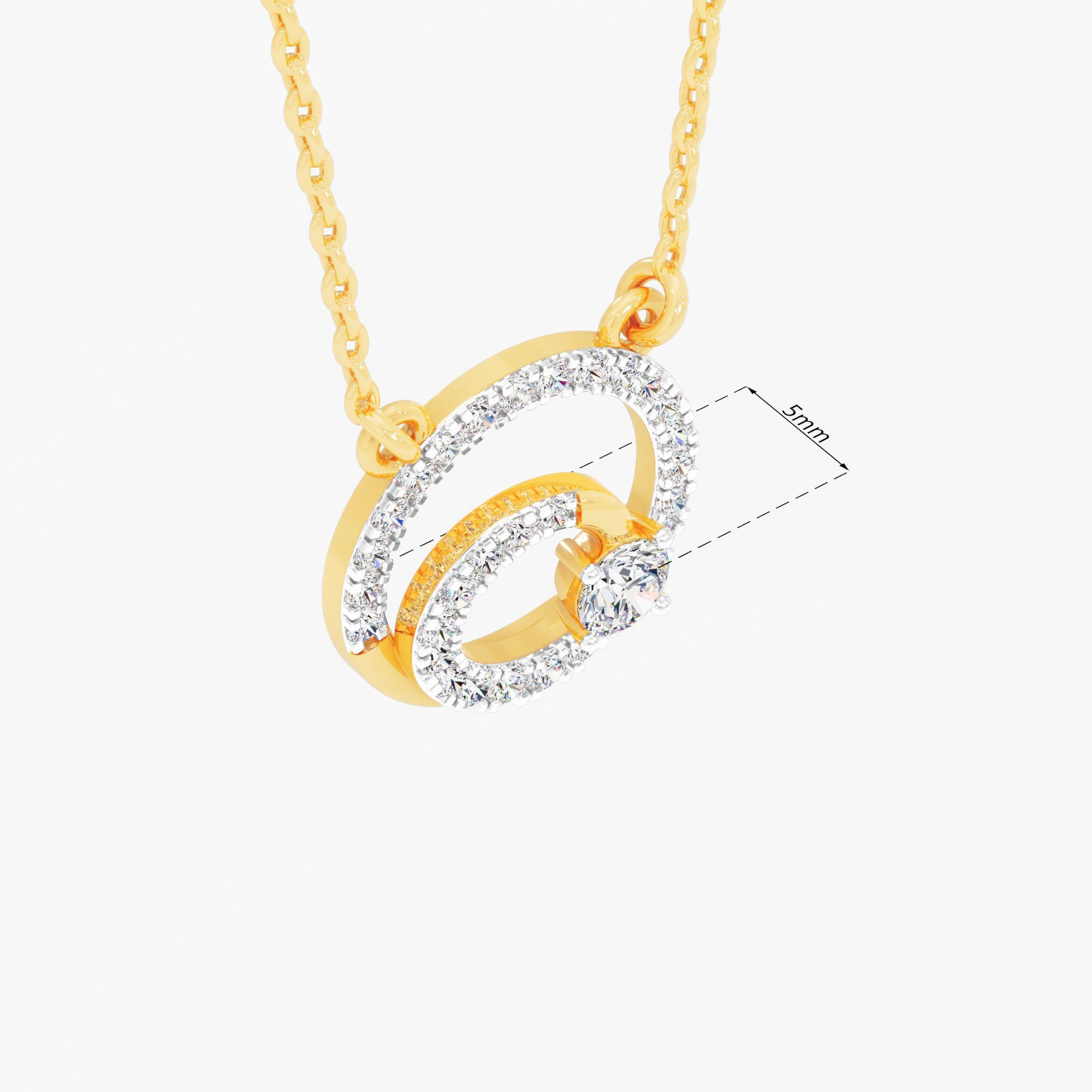 Galaxy Spiral Diamond Pendant - image 3