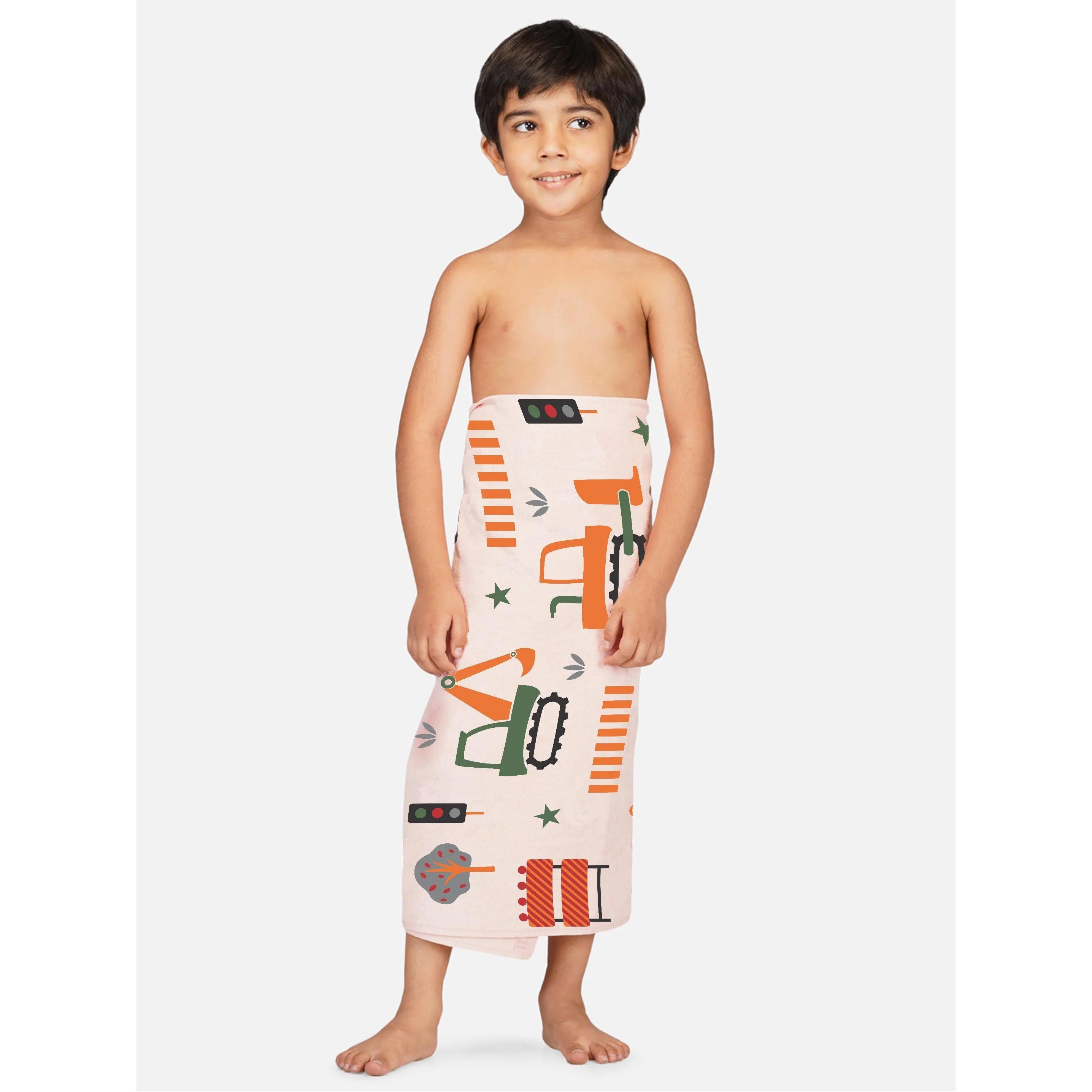 Rangoli Kids Printed Cotton Bath Towel - image 4