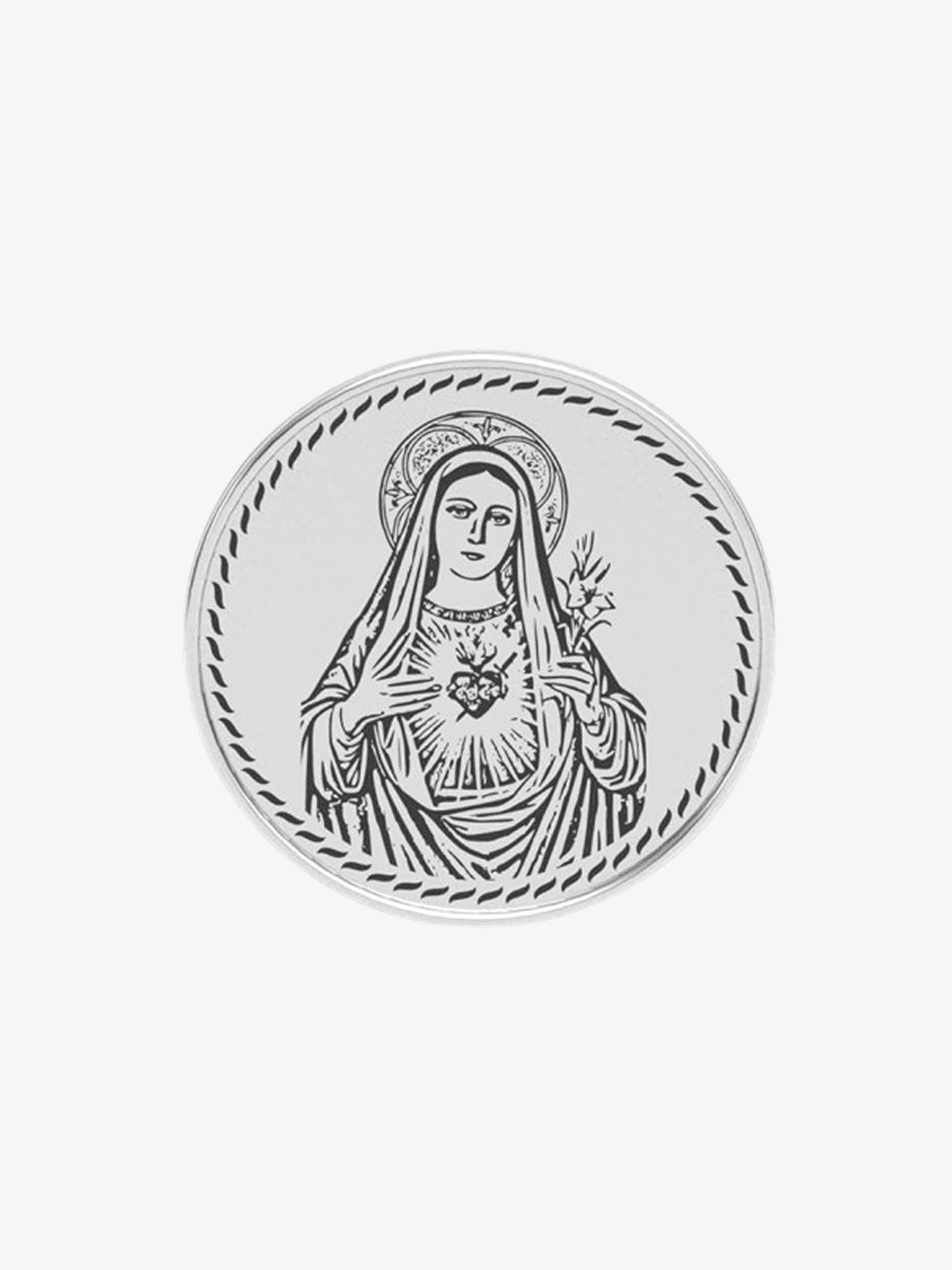 Mary Silver Coin – Symbol of Grace & Protection - image 1