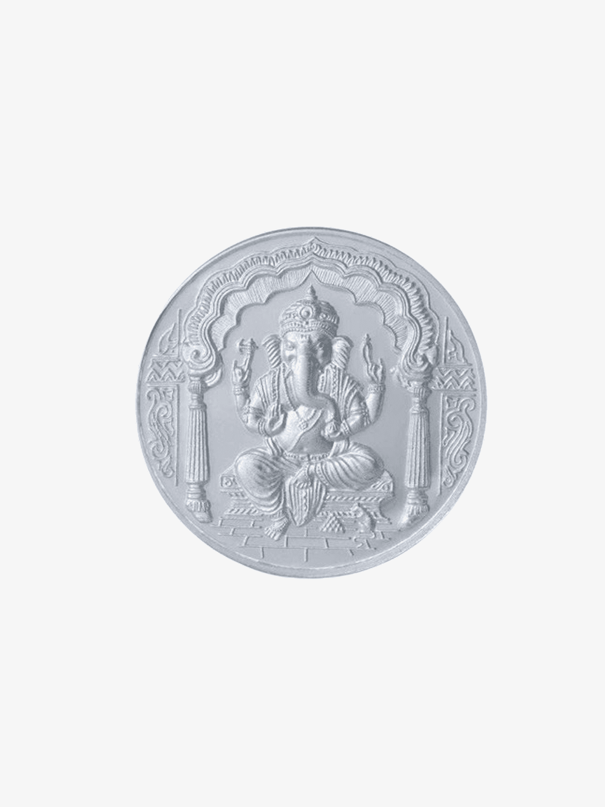 Ganesha Silver Coin – Divine Blessings of Success - image 1