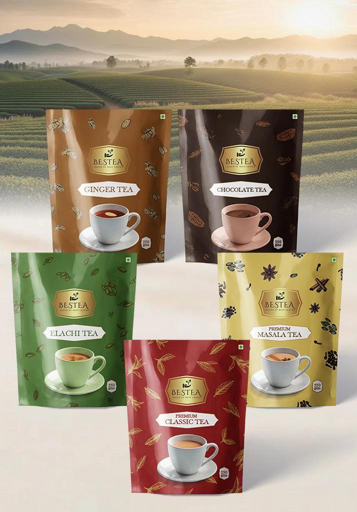 Assorted Tea Varieties Samplers: Premium Classic, Elaichi, Chocolate, Ginger, Premium Masala - image 2