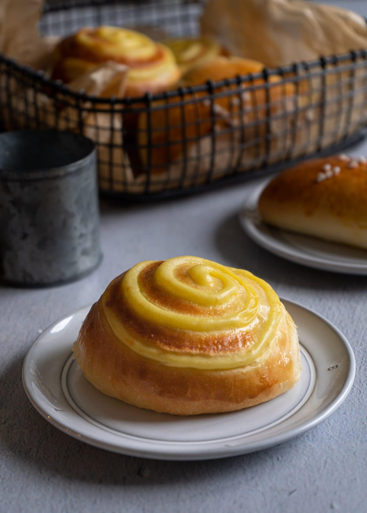 Danish Custard Swirl Bun - image 3