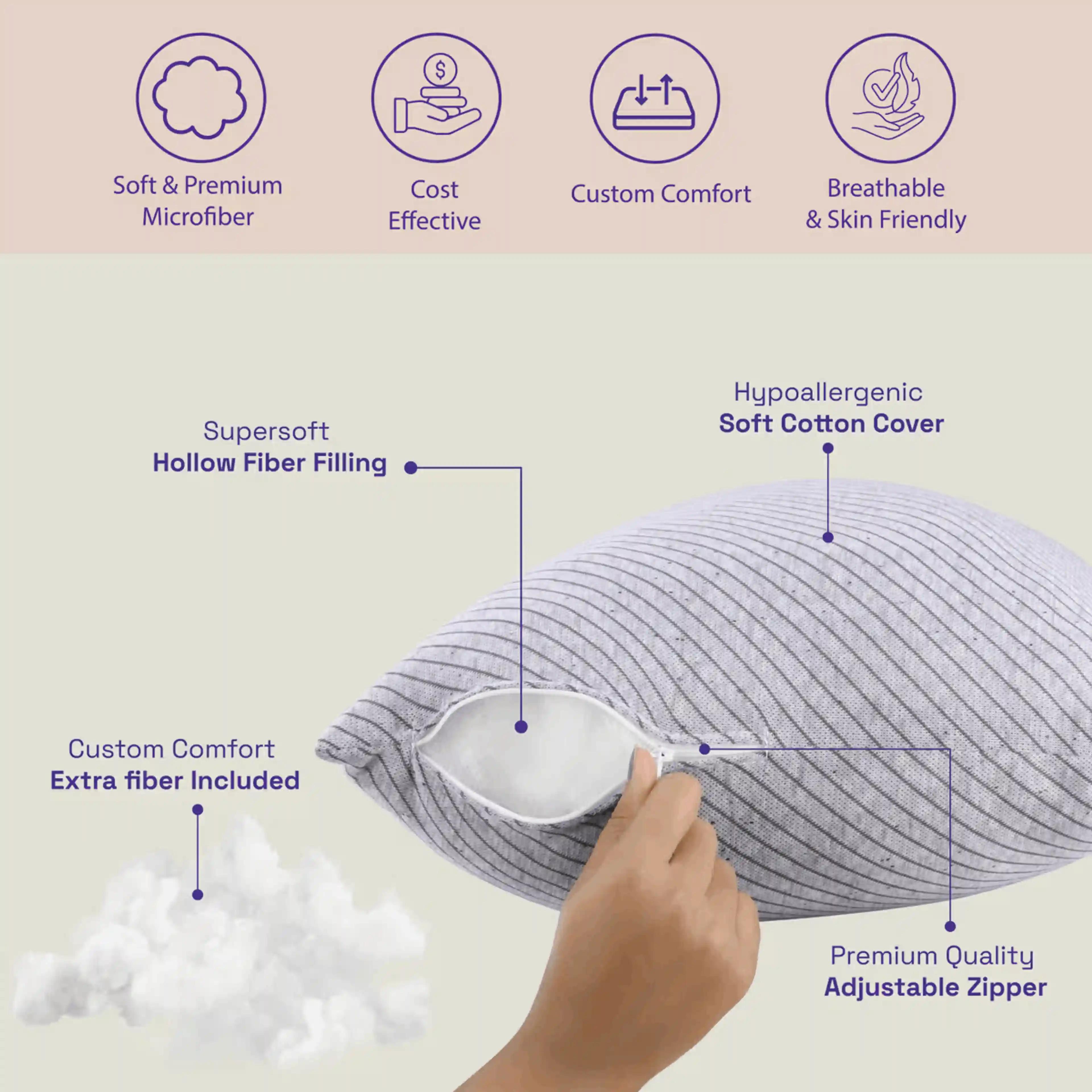 Self Quilted Sleeping Pillow - image 2