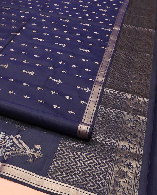 Bluee Mayuri Soft Silk Saree - image 3