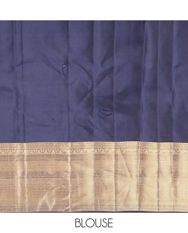 Green rettai manga buttas Vasundhara Lite Silk Mix Saree - image 4