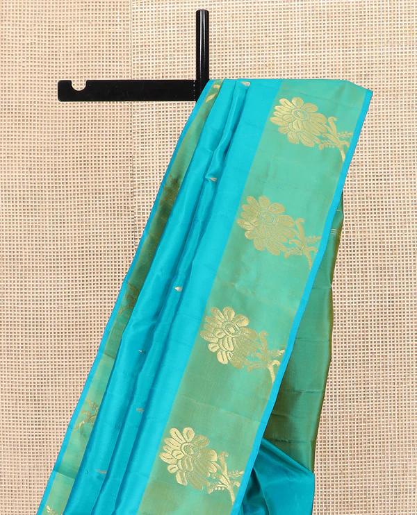 sky Blue Kanchipuram Silk Saree - image 2