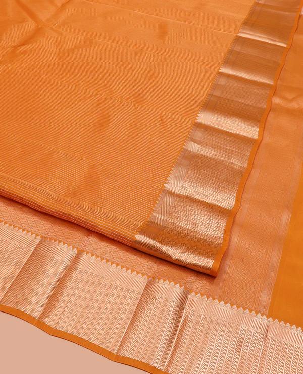 Orange Vasundhara Lite Silk Mix Saree - image 2