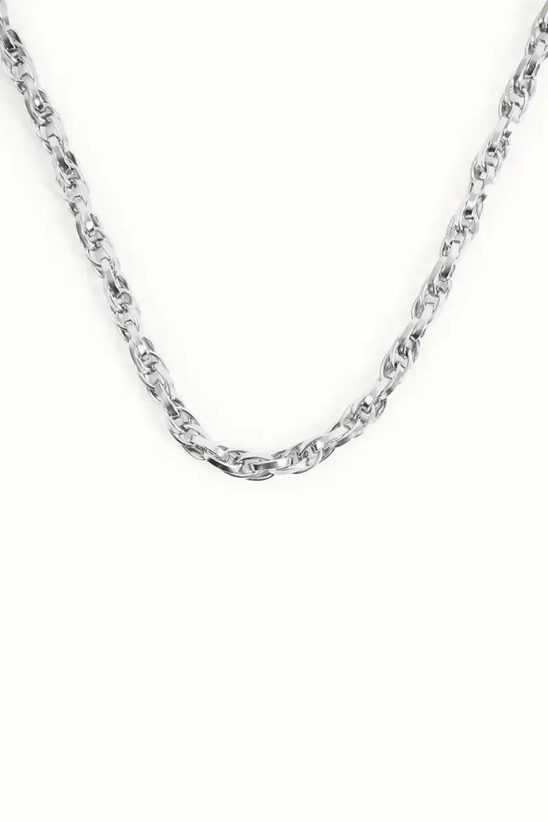Silver Plated Bold Curb Chain for Men - image 3