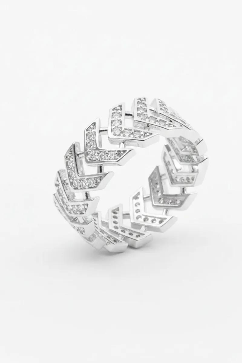 Silver Plating Zigzag Design Ring - image 1