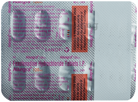 Allegra 120mg Tablet - image 3