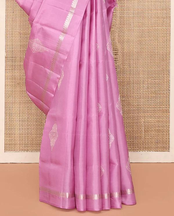 Pink Mayuri Soft Silk Saree - image 4