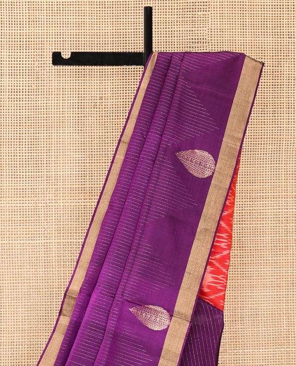 Purple Mayuri Soft Silk Saree - image 6
