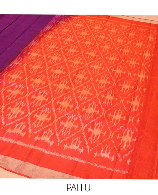 Purple Mayuri Soft Silk Saree - image 3