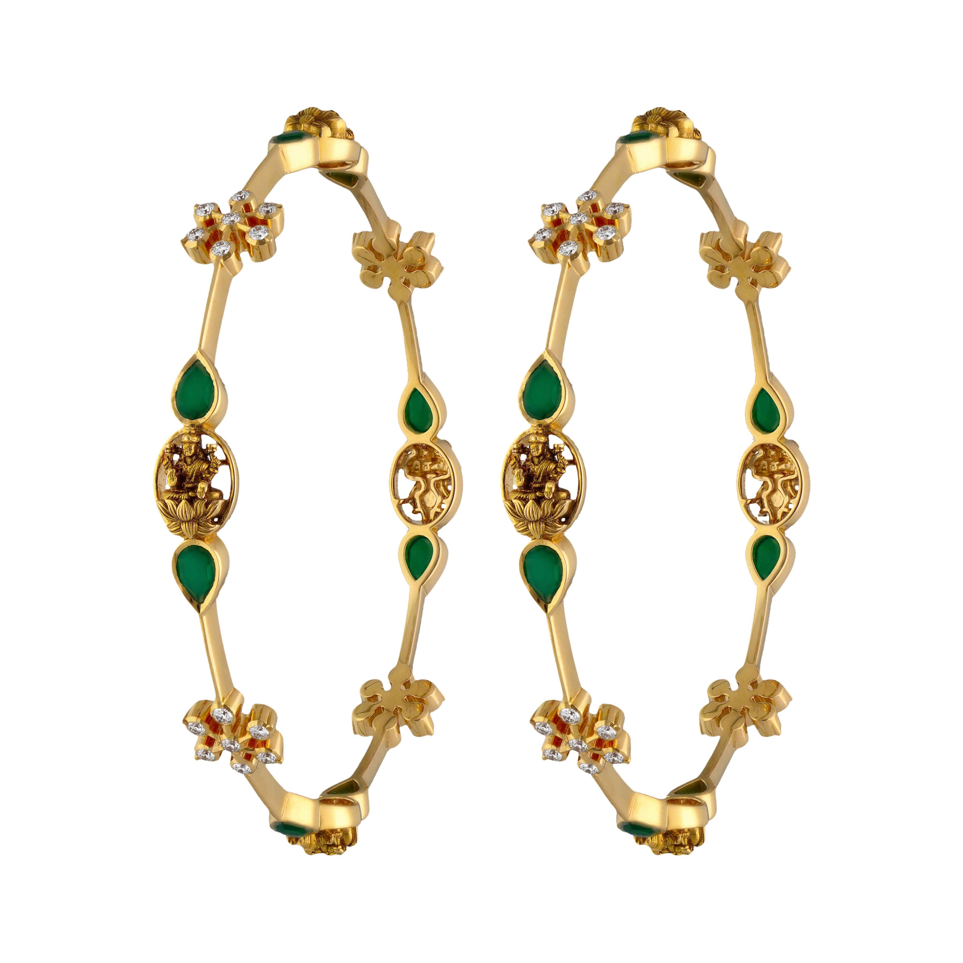 Green Design Bangles - image 1