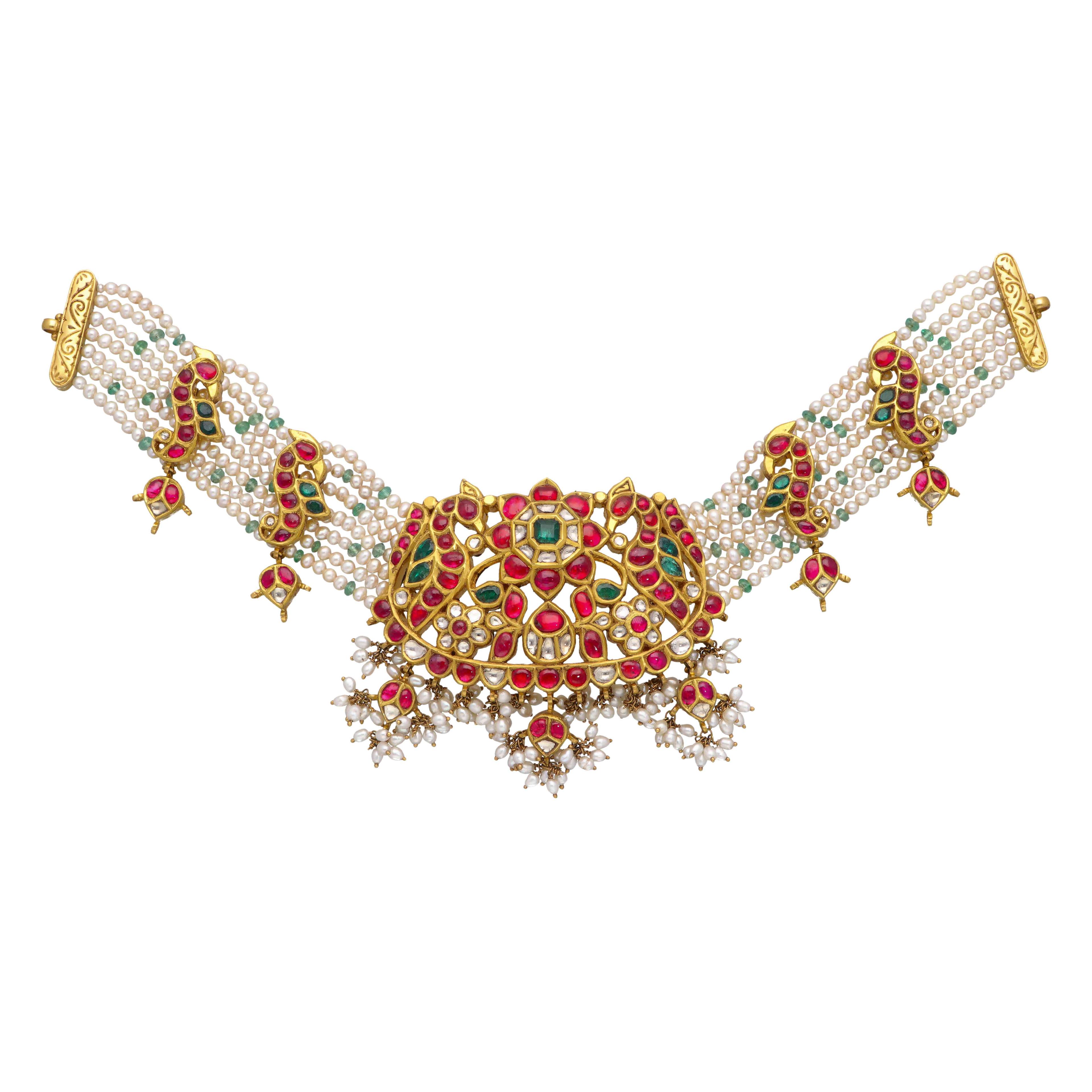 White Dollar Design Necklace - image 1