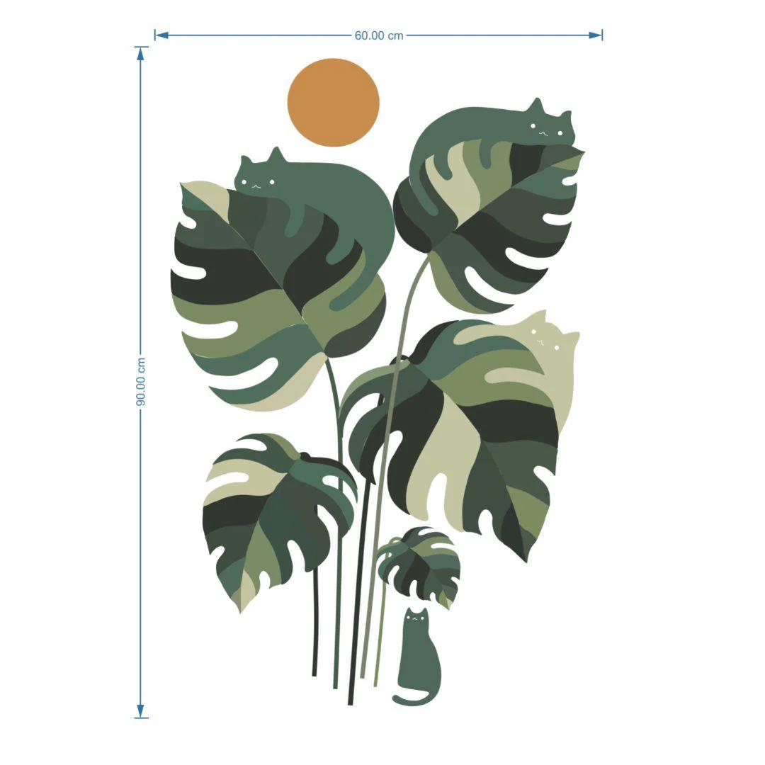 Monstera Wall Sticker 60Cm * 90Cm - image 1