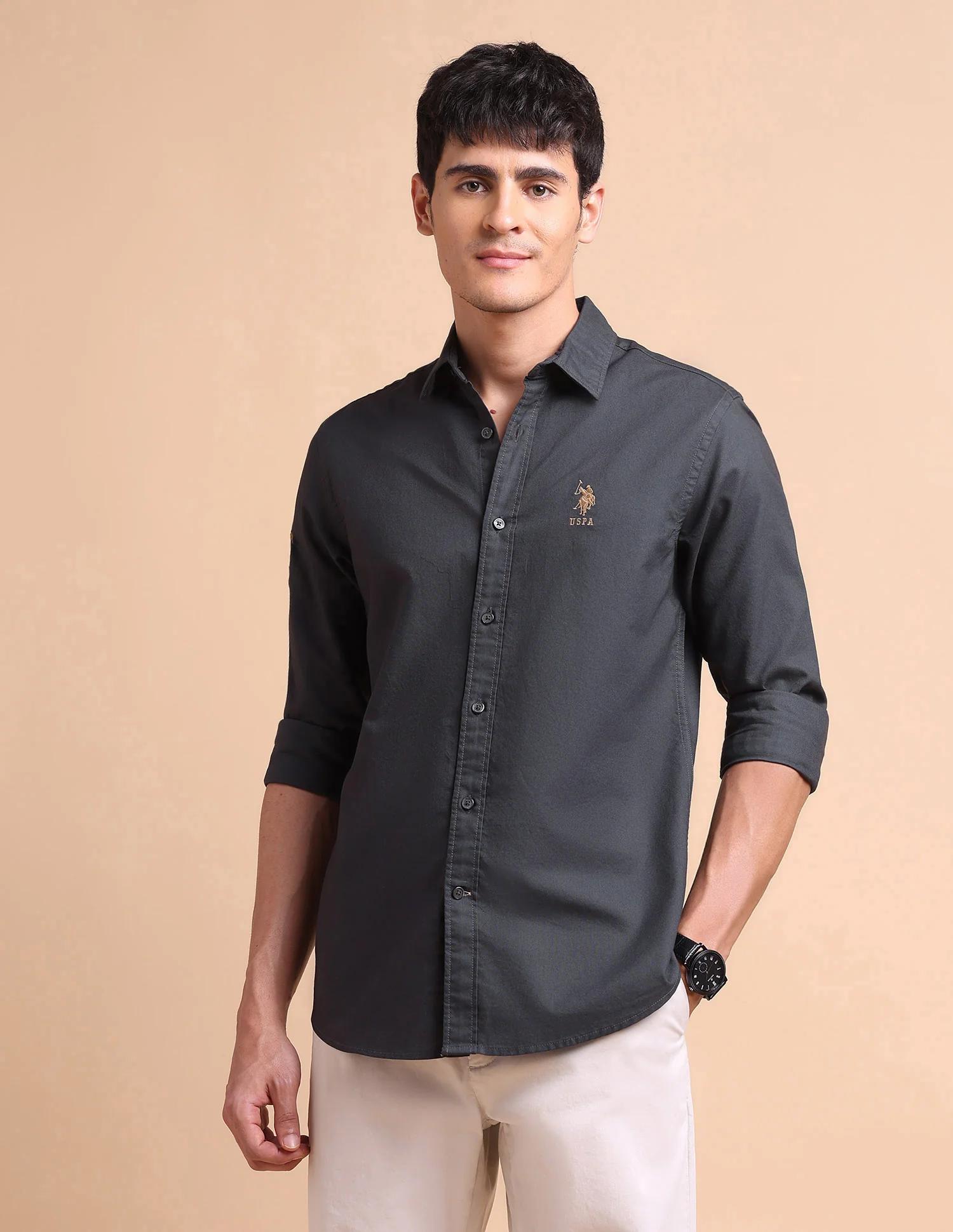 Pure Cotton Tailored Fit Oxford Shirt - image 1