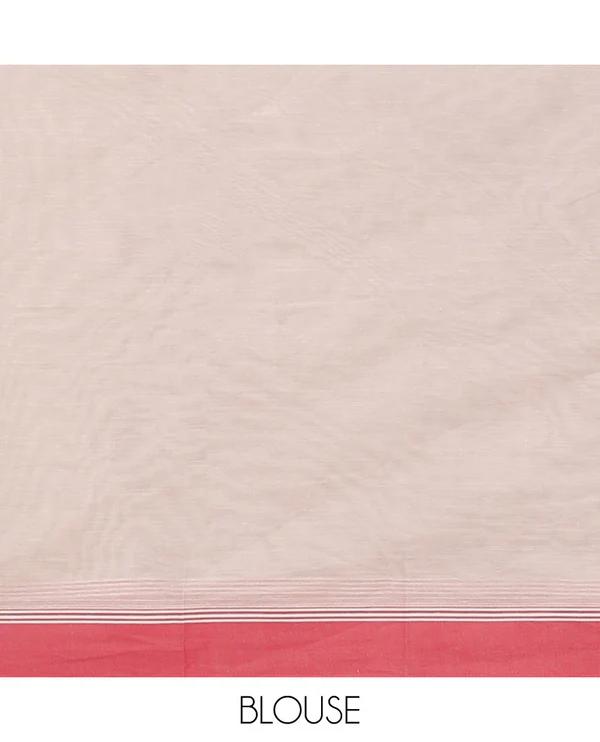 Off-White Kanchi Cotton Saree - image 3