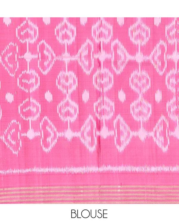 White and Black Mayuri Soft Silk Saree - image 2