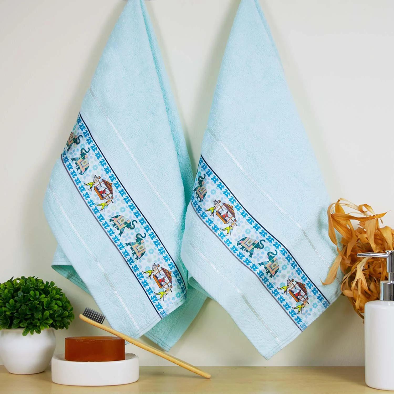 Royal Designed Rajvanshi 440 GSM Cotton Bath Towels ,Set of 3 (1 Bath & 2 Hand Towels) - image 3