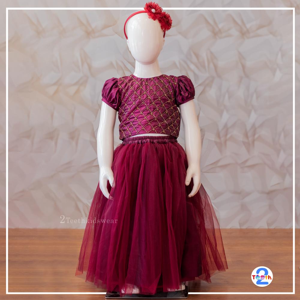 Regal Maroon Ethnic Set - image 1