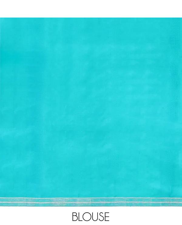 Blue Mayuri Soft Silk Saree - image 2