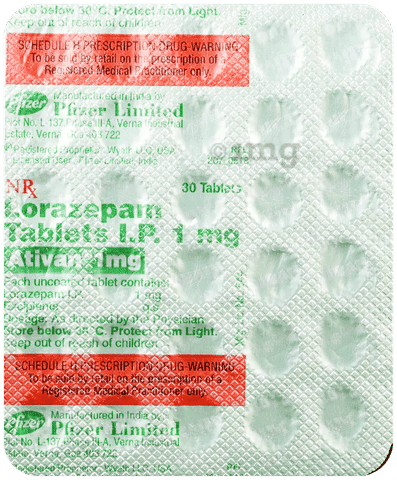 Ativan 1mg Tablet - image 3