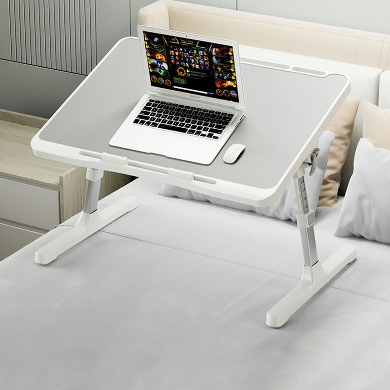 Portable Foldable Laptop Desk with Drawer – Grey (Pre-Assembled) - image 1