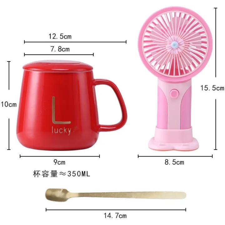 Mini Fan Towel Bear Creative Ceramic Cup Gift Box – Custom Wholesale - image 4