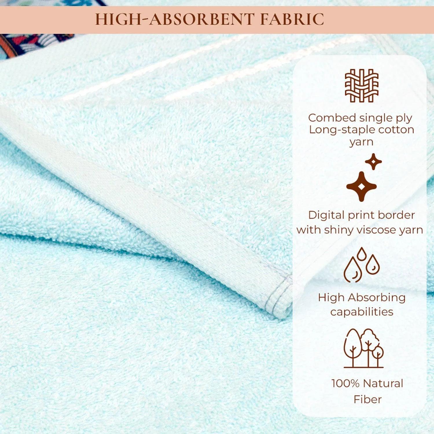 Royal Designed Rajvanshi 440 GSM Cotton Bath Towels ,Set of 3 (1 Bath & 2 Hand Towels) - image 1