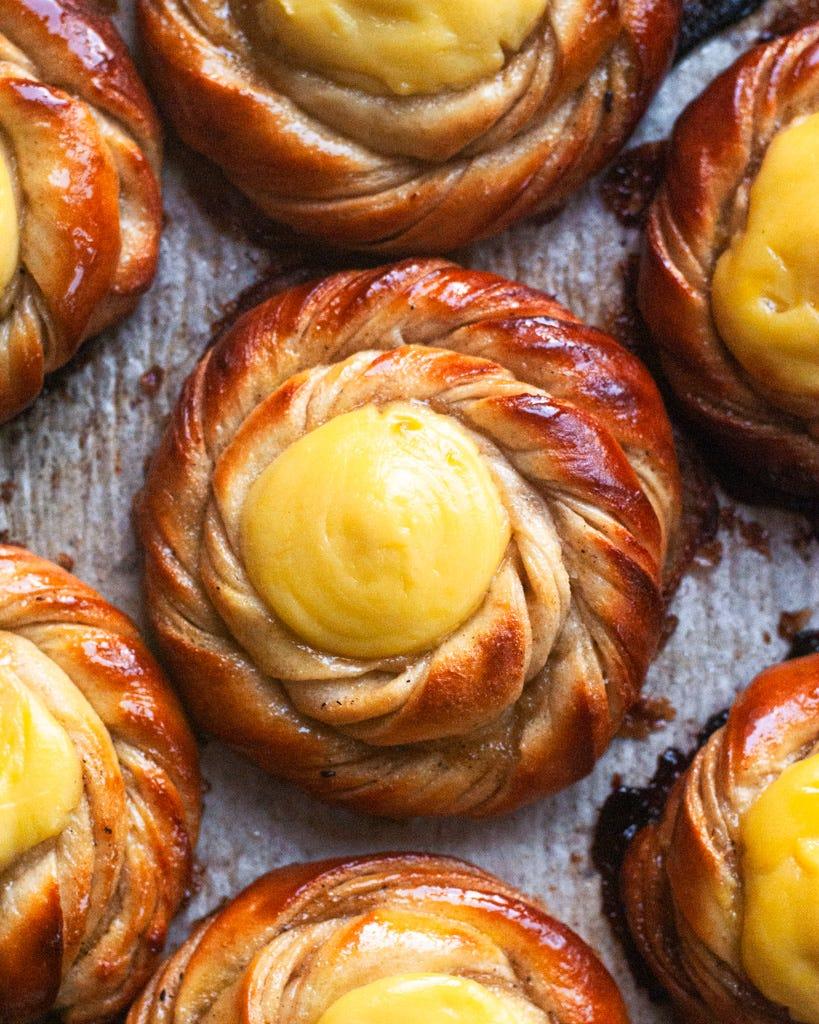 Danish Custard Swirl Bun - image 4