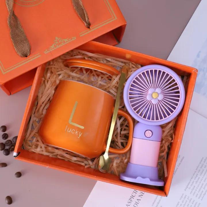 Mini Fan Towel Bear Creative Ceramic Cup Gift Box – Custom Wholesale - image 1