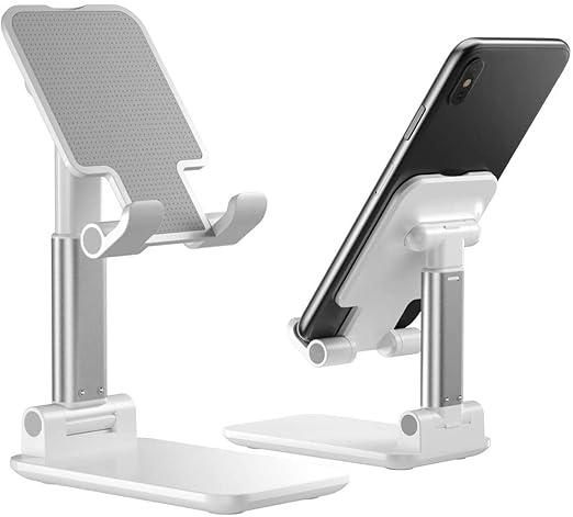 Hold Up Adjustable Foldable Phone & Tablet Stand – White - image 2