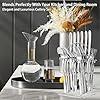 24-Piece Stainless Steel Cutlery Set with Holder – Silver - image 2