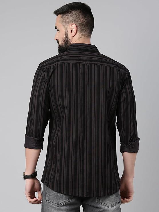 Majestic Men's Standard Striped Cotton Shirt - image 3