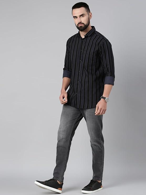 Majestic Men's Standard Striped Cotton Shirt - image 4