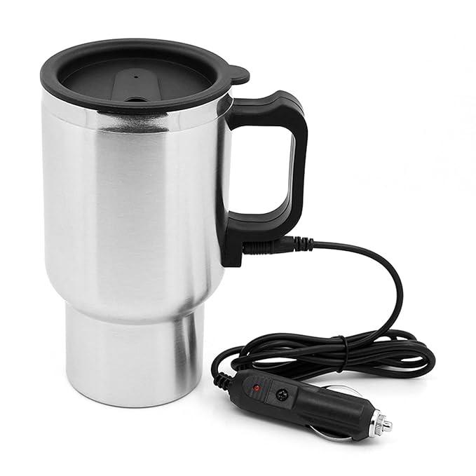Car Electric Kettle – Stainless Steel Travel Heating Cup with Lighter Charger - image 1